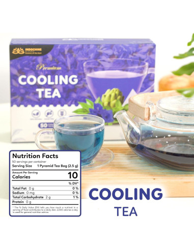 Té Herbal Refrescante Indochine Blends 125g - 50 Bolsitas Pirámide