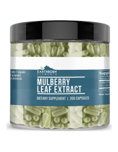 Extracto de Hoja de Morera Blanca Earthborn Elements 200 Cápsulas Puras