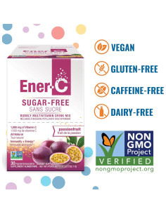Ener-C Bebida Multivitamínica Sin Azúcar 1000mg Vitamina C 2