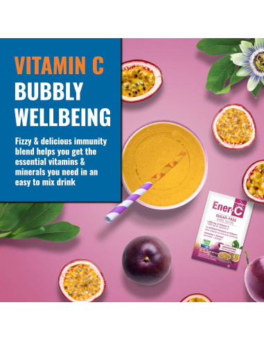 Ener-C Bebida Multivitamínica Sin Azúcar 1000mg Vitamina C