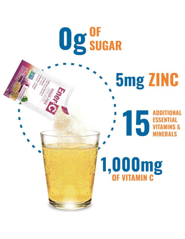 Ener-C Bebida Multivitamínica Sin Azúcar 1000mg Vitamina C