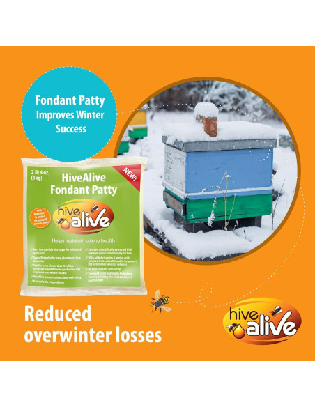 Fondant para Abejas HIVE ALIVE 0.99kg - Suplemento Nutricional