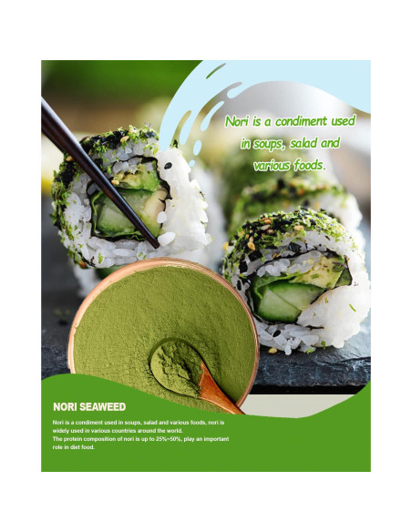 Polvo de Nori Crudo TUOTAI 113g Vegano Sin Aditivos