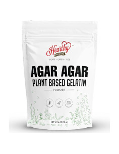 Polvo de Agar Agar Hearthy Foods 113.4g Vegano Sin Gluten