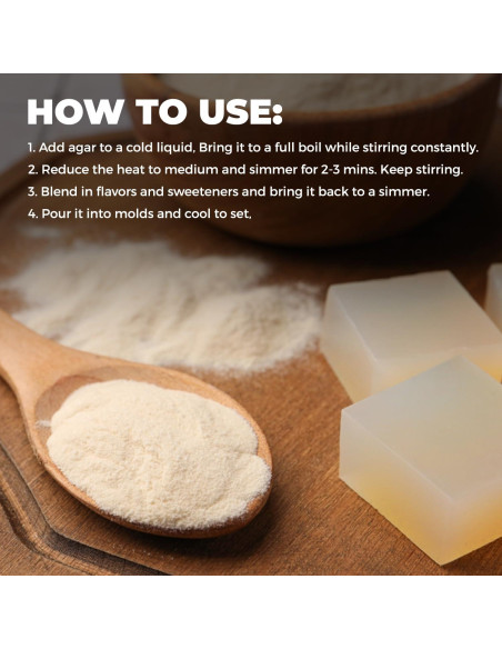 Polvo de Agar Agar Hearthy Foods 113.4g Vegano Sin Gluten
