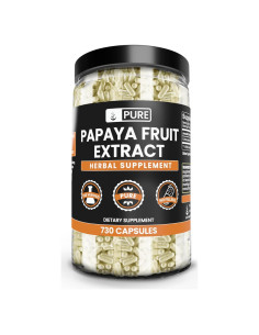 Extracto de Papaya Ingredientes Originales Puros 730 Cápsulas