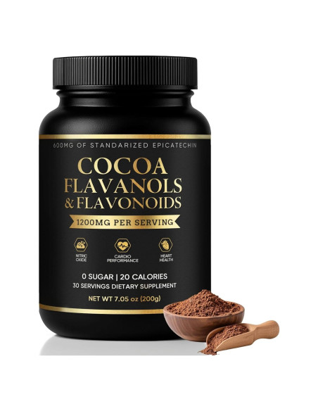 Cacao en polvo 200 g - Genérico, sin azúcar, vegano, alto flavanol