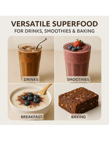 Cacao en polvo 200 g - Genérico, sin azúcar, vegano, alto flavanol