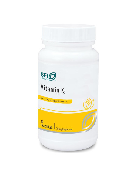 Vitamina K2 Klaire Labs MK-7 50 mcg 60 Cápsulas Sin Soja