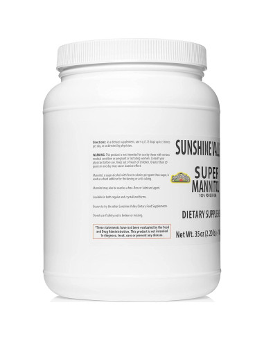 Edulcorante Natural en Polvo Sunshine Valley 992g - Mannitol