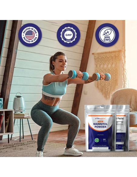 Edulcorante Natural Vitamatic Manitol 500g - 500 Porciones