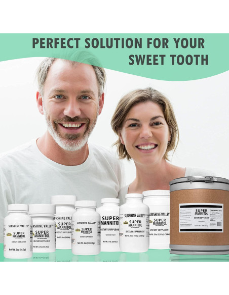 Edulcorante Natural en Polvo Sunshine Valley 992g - Mannitol