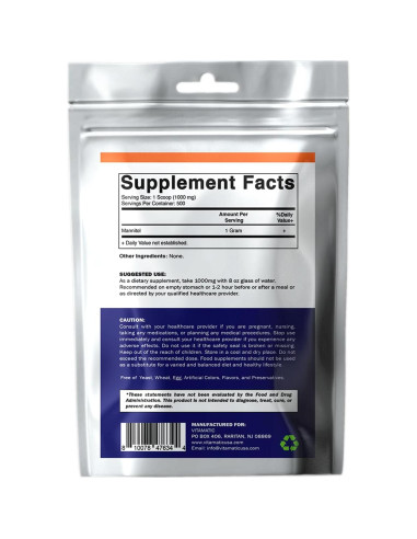 Edulcorante Natural Vitamatic Manitol 500g - 500 Porciones