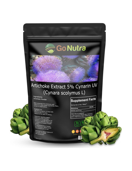 Go Nutra Extracto de Alcachofa en Polvo 113.4g - 5% Cinarina