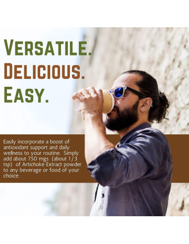 Go Nutra Extracto de Alcachofa en Polvo 113.4g - 5% Cinarina