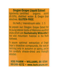 Extracto Líquido de Raíz de Uva de Oregón Herb Pharm 30ml 2
