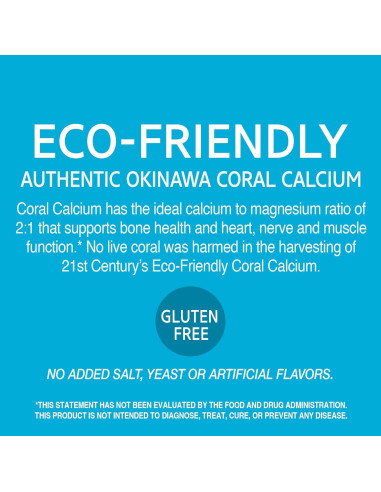 Cápsulas de Calcio Coral 1000mg Siglo 21 - 120 Unidades