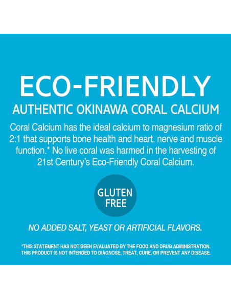 Cápsulas de Calcio Coral 1000mg Siglo 21 - 120 Unidades