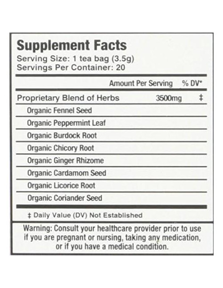 Té Digestivo con Prebióticos Mate Factor - 20 Bolsas