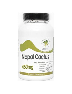Nopal Cactus 450mg 180 Cápsulas Naturetition Sin Aditivos