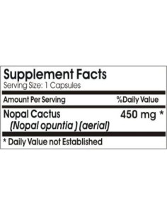 Nopal Cactus 450mg 180 Cápsulas Naturetition Sin Aditivos 2