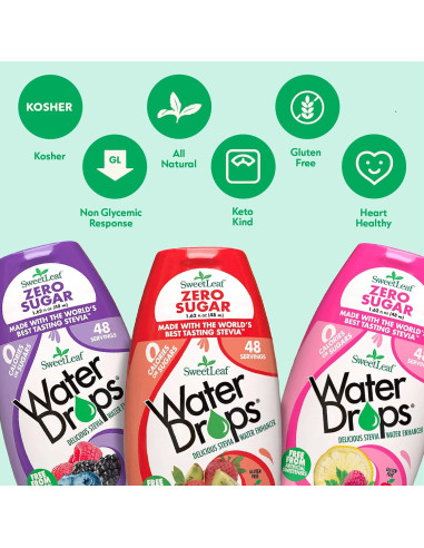 Gotas de Sabor para Agua SweetLeaf Tropical Punch 48 ml