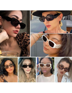 Gafas de Sol Rectangulares KUGUAOK 100% UV Protección 2