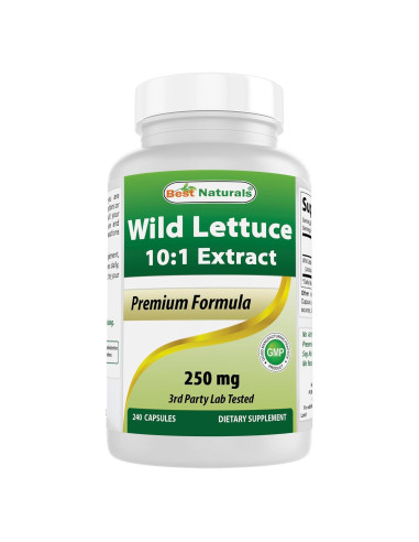 Cápsulas de Extracto de Lechuga Silvestre 250 mg - Mejores Naturales