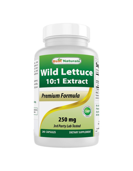 Cápsulas de Extracto de Lechuga Silvestre 250 mg - Mejores Naturales