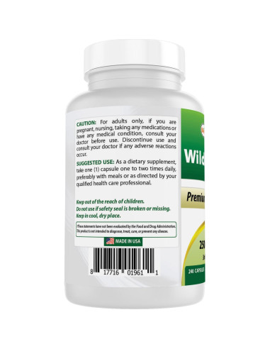 Cápsulas de Extracto de Lechuga Silvestre 250 mg - Mejores Naturales