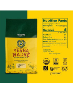 Yerba Mate Orgánica Hoja Suelta Guayakí 227g Paquete de 6 2