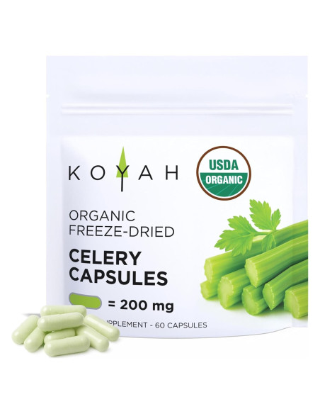 Cápsulas de Apio Orgánico KOYAH - 60 Veganas 200 mg