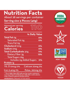 Dátiles Deglet Nour Orgánicos Sunny Fruit 1.13 kg Sin Azúcar 2
