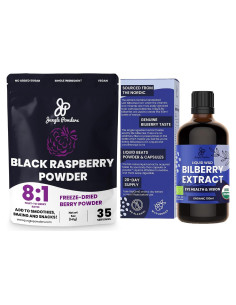 Polvo de Frambuesa Negra Jungle Powders 100g - Suplemento Orgánico