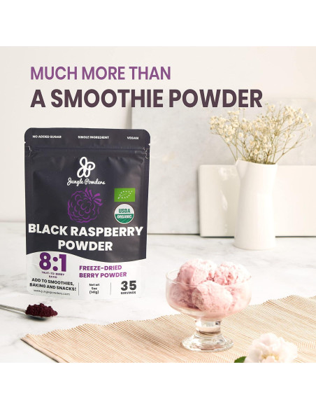 Polvo de Frambuesa Negra Jungle Powders 100g - Suplemento Orgánico