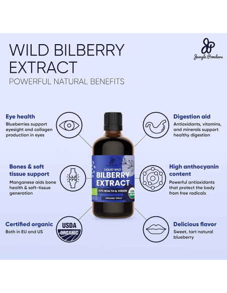 Polvo de Frambuesa Negra Jungle Powders 100g - Suplemento Orgánico