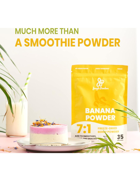 Paquete de Plátano y Arándano Silvestre Jungle Powders 240g