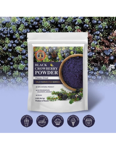 Polvo Liofilizado de Mora Negra Tesoro Siberiano 56.7 g
