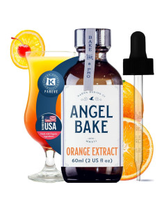 Extracto de Naranja Valencia Puro 60 ml - Angel Bake, Vegano y Sin Gluten