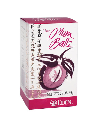 Bolas de Ciruela Ume Eden, 300 Unidades, 64.4 g, Alcalinas