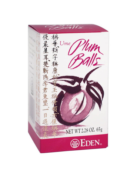 Bolas de Ciruela Ume Eden, 300 Unidades, 64.4 g, Alcalinas