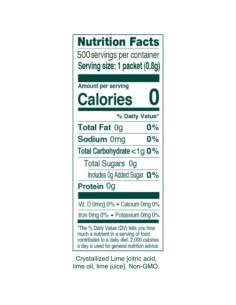True Lime 500 Paquetes Saborizantes de Lima Cristalizada 2