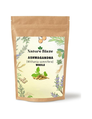 Ashwagandha Entera Orgánica Nature Blaze 114 g - Suplemento Natural