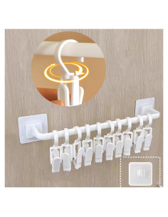 Organizador de Perchas para Pantalones HGYZE con 10 Clips