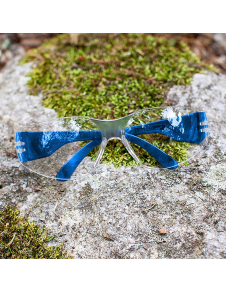 Gafas de Seguridad BISON LIFE - Lente Clara y Templo Azul Gafas de Seguridad BISON LIFE - Lente Clara y Templo Azul