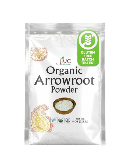 Harina de Arrurruz Orgánica Jiva Organics 227g Sin Gluten