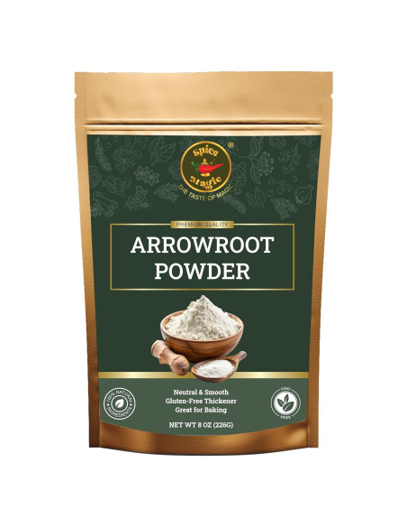 Polvo de Arrurruz Spice Magic 226g - Sin Gluten, Ideal para Salsas