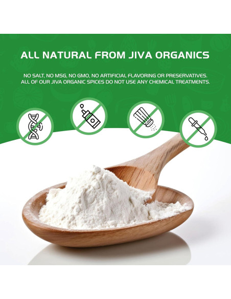 Harina de Arrurruz Orgánica Jiva Organics 227g Sin Gluten