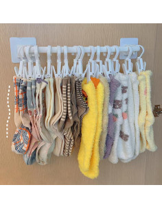 Organizador de Perchas para Pantalones HGYZE con 10 Clips 2