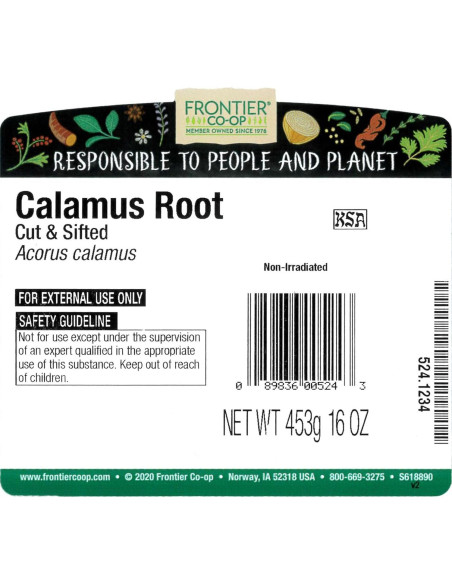 Raíz de Calamus Frontier Co-op 450g a Granel
